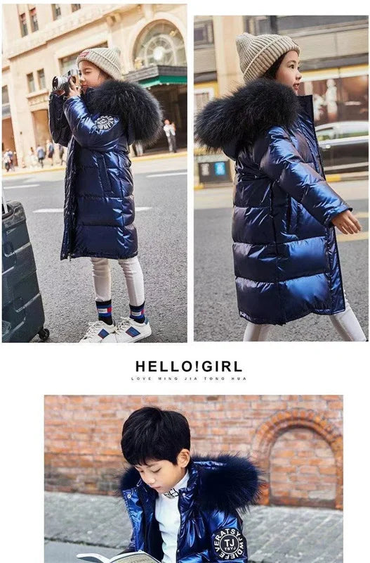 Boys Down Jacket Coat Overcoat Cotton 2023 Lovey Warm Thicken Winter Plus Size Children's Clothing