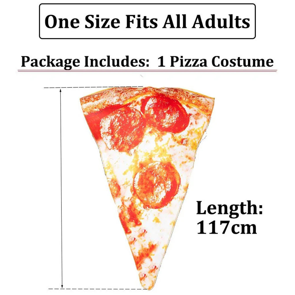 Adult Funny Pizza Costume Halloween Food Cosplay Family Group Outfits Carnival Easter Purim Fancy Dress
