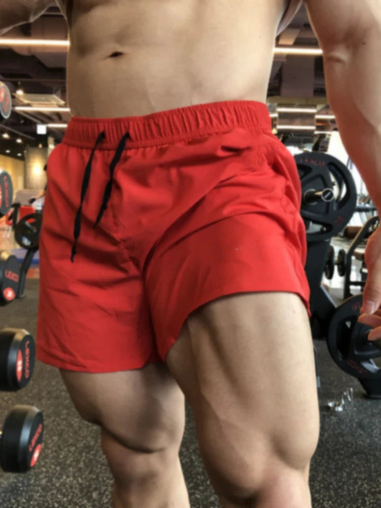 Solid Casual Quick Dry Sports Shorts For Men Summer Gym Fitness Football Running Shorts Mens Short Trousers Beach Holiday Shorts