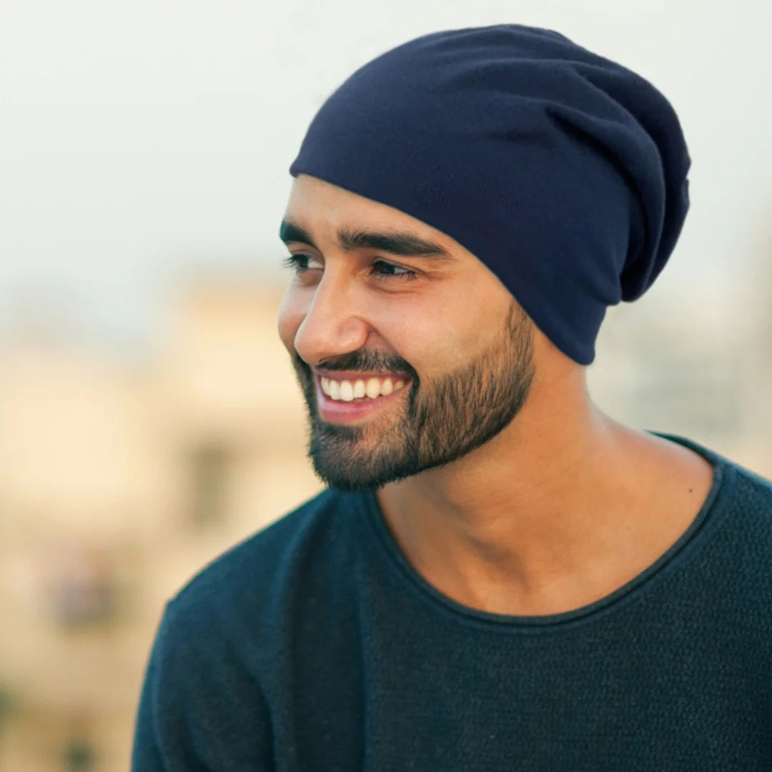 1 Pack Slouchy Beanie Hip-Hop Soft Lightweight Running Beanie Adult Dwarf Hats Chemo Cap for Men Women Breathability