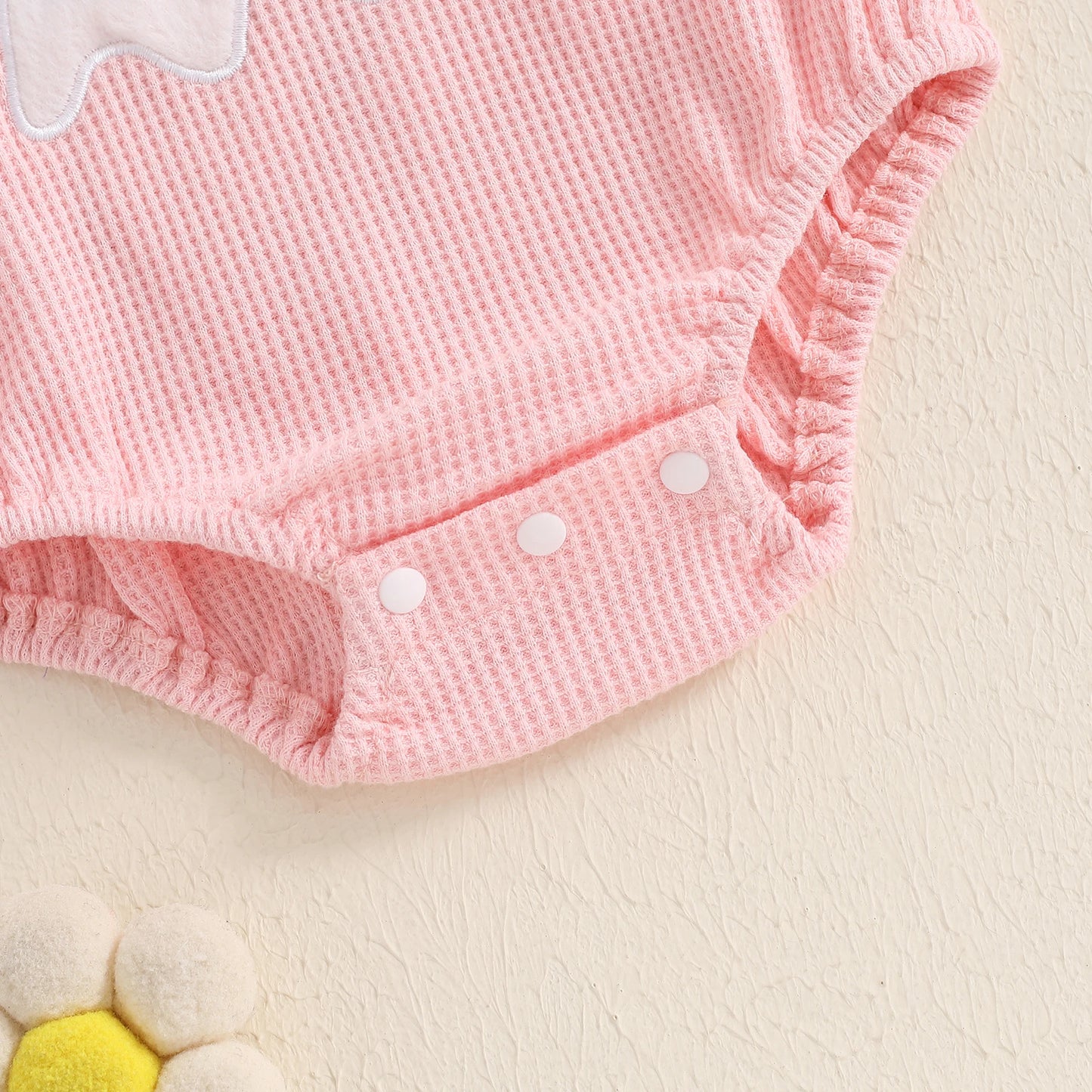 BeQeuewll Flying Sleeve Newborn Baby Girls Bodysuit Cute Infant Outfits Embroidery Ghost Romper with Hairband Halloween Clothes