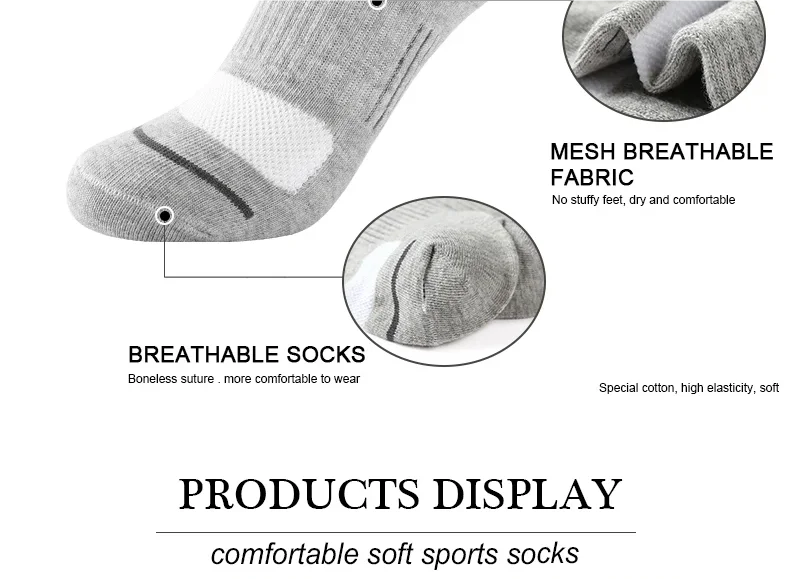 10 Pairs Spring Summer Men Casual Sports Running Socks Protective Ankle Socks Thin Breathable Deodorant Fitness Short Socks Male
