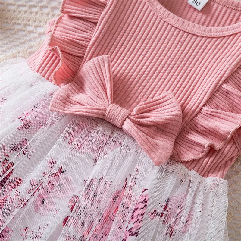 Toddler 12M-5Y Girl Lace Wedding Party Dress Kids Baby Tulle Birthday Princess Tutu Prom Child Christmas New Year Party Costume