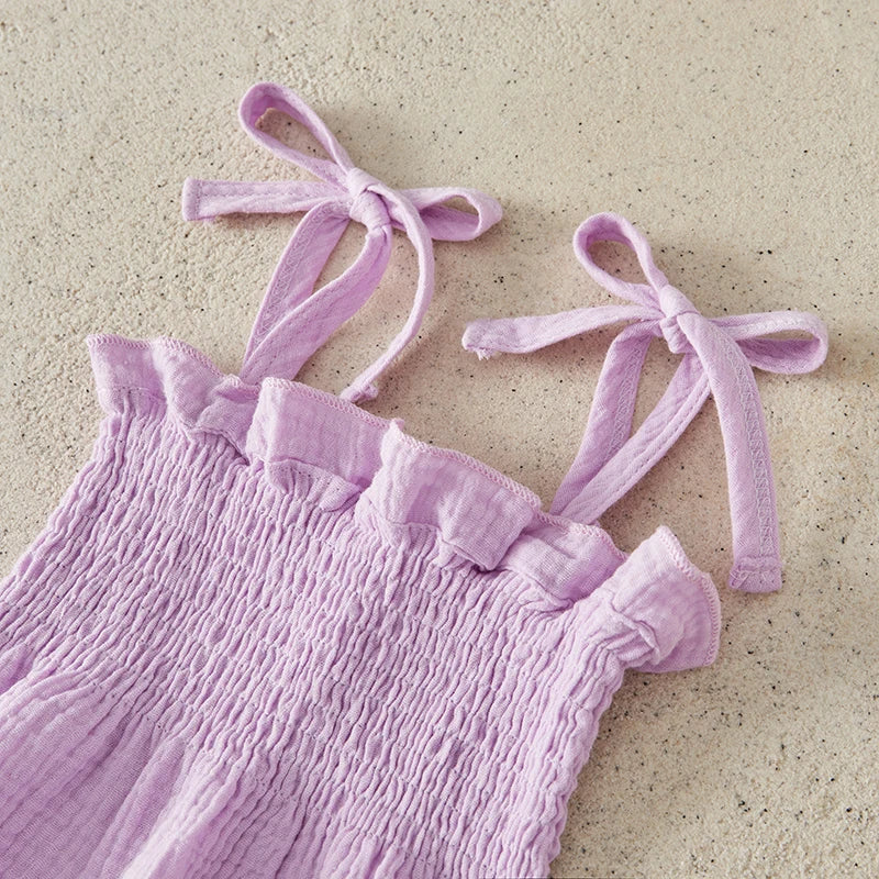 Suefunskry Toddler Girls 2Pcs Outfits Solid Color Sleeveless Camisole and Elastic Pants Set Baby Summer Clothes 6M-3Y