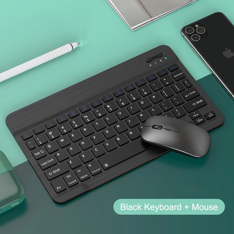 Wireless Bluetooth Keyboard and Mouse for iPad Samsung Huawei Xiaomi Tablet Laptop Smartphone Mini Keyboards Android IOS Windows