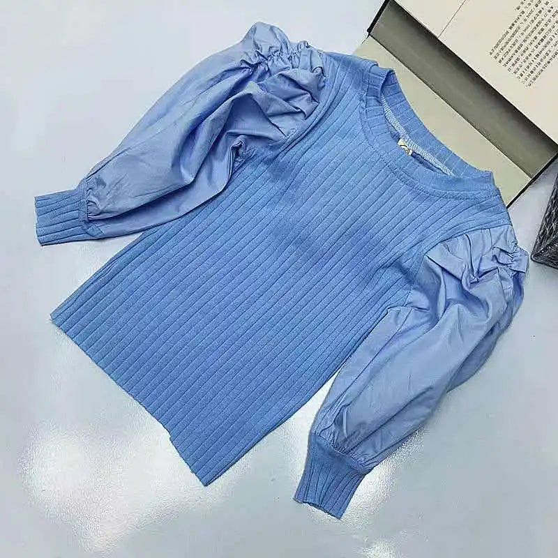 Summer White Baby Girls Long Sleeve Shirt Princess Shirt for T Shirt Casual Clothes Kid Girl Short Sleeve Tops Pullover
