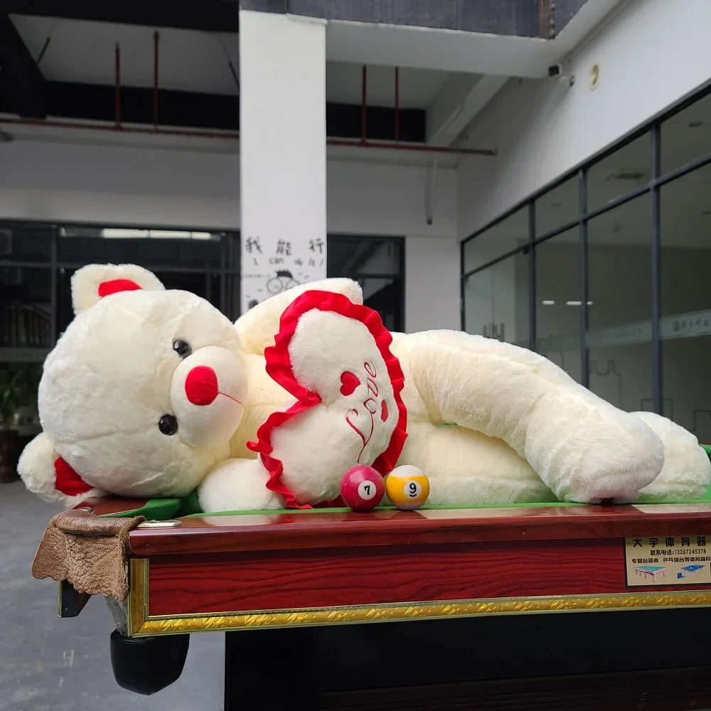 Valentine's Day 80/100Cm Big LOVE Plush Toy Bear Giant Stuffed Animals Birthday Gifts Soft Pillow Dolls Grilfriend Girls Wife