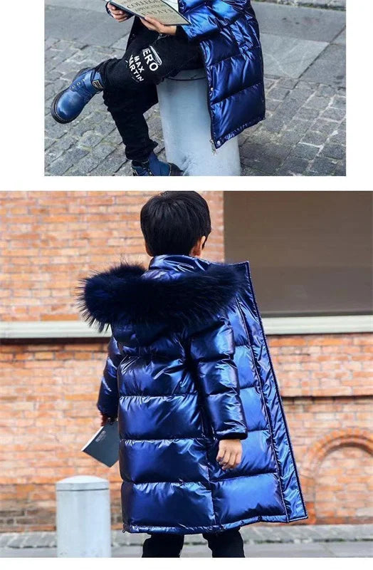 Boys Down Jacket Coat Overcoat Cotton 2023 Lovey Warm Thicken Winter Plus Size Children's Clothing