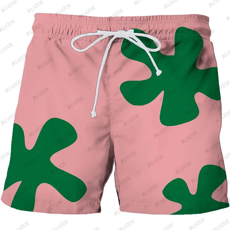 Summer New 3D Anime Men Women Patrick Star Board Shorts Trunks Quick Dry Beach Swiming Shorts Hip Hop Short Pants Beach Clothes
