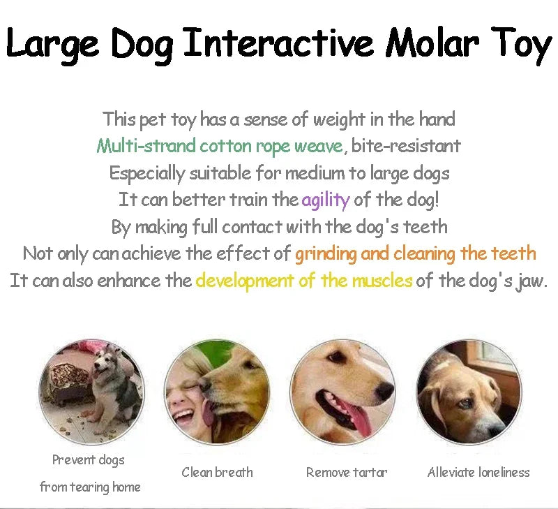 Dog Toy Carrot Knot Rope Ball Cotton Rope Dumbbell Puppy Cleaning Teeth Chew Toy Durable Braided Bite Resistant Pet Supplies