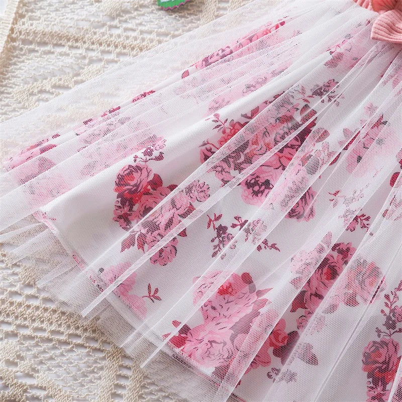 Toddler 12M-5Y Girl Lace Wedding Party Dress Kids Baby Tulle Birthday Princess Tutu Prom Child Christmas New Year Party Costume