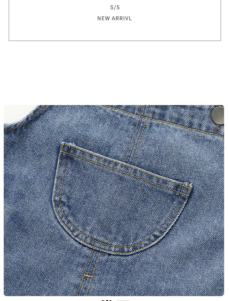 MILANCEL New Arrival Children Clothes Baby Girls Boys Overalls Solid Brief Style Toddler Denim Overol Jumpsuits