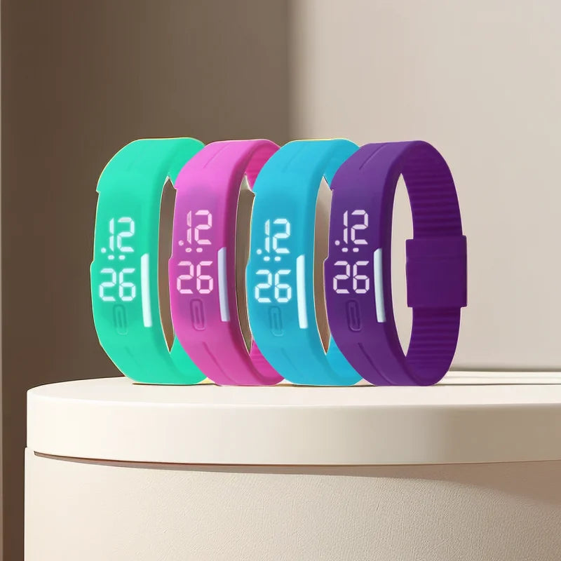 Sport Digital Children Watches Women Hot Silicone Strap LED Display Kids Watch Girls Boys Wristwatch Man Clock Reloj de hombre