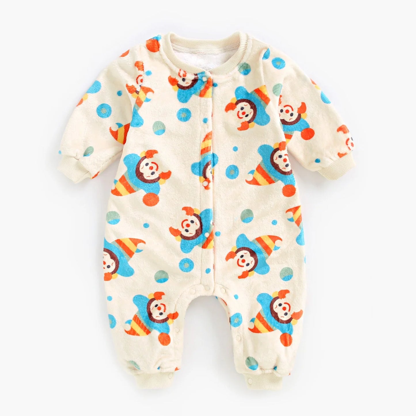 Sanlutoz Halloween Winter Long Sleeve Baby Jumpsuits Flannel Warm Toddler Rompers Clothing Unisex Cute