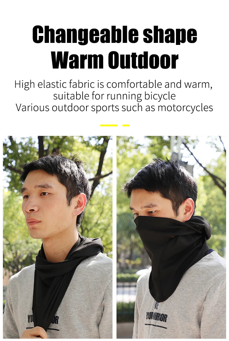 WEST BIKING Winter Cycling Scarf Fleece Keep Warm Balaclava Men Women Bicycle Hat Headwear Ski Helmet Liner Windproof Sport Cap