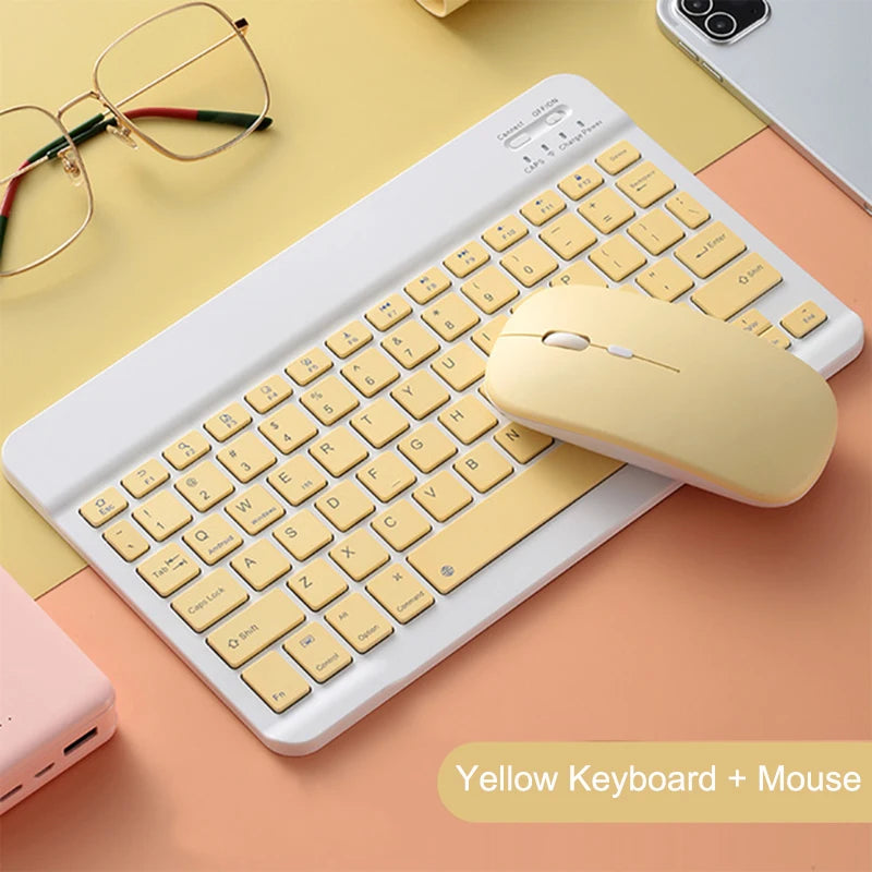 Wireless Bluetooth Keyboard and Mouse for iPad Samsung Huawei Xiaomi Tablet Laptop Smartphone Mini Keyboards Android IOS Windows
