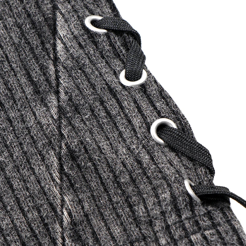 2024 ribbed black washed sets with string winter clothes dress for girls childhood shirts and baby pants black tired dresses