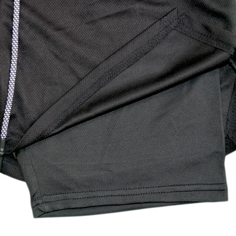 Men's Multi-Pocket Shorts Fitness Sports Shorts Casual Beach Workout Lined Tight Shorts Daily Style