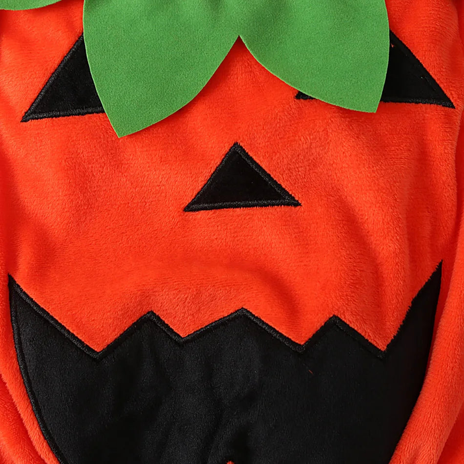 Baby Costume Kids Pumpkin Romper with Hat Boys Girls Cosplay One-Piece Infant Summer Casual Onesie Halloween Jumpsuit 0-5 Years