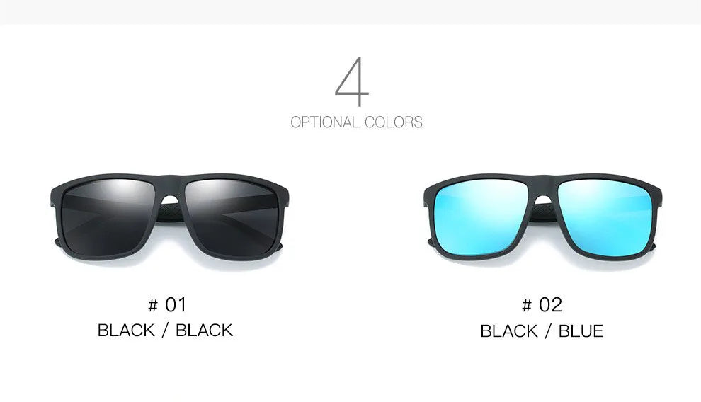 Fashion Vintage Square Polarized Sunglasses Men Women Luxury Brand Designer Men's Sun Glasses Driving Fishing UV400 Eyewear Man