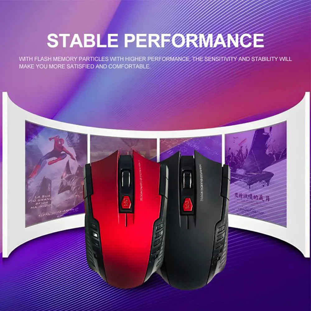 2.4GHz Wireless Mouse Optical Mice Mouse Gaming with USB Receiver Gamer 2000DPI 6 Buttons Mouse For Computer Laptop Accessories