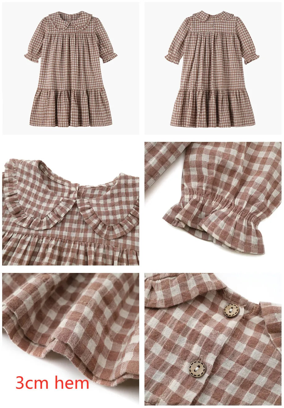 Clearance AS 2024 Summer Gingham Collection plaid Family matching baby kids boys girls clothes cotton linen fabric kids wear