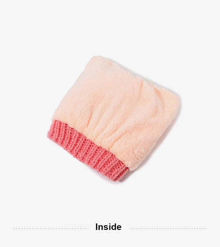 3Pcs Kids Hat Scarf and Snow Gloves Set Winter Knit Warm Soft Outdoor for Boys Girls and Toddlers