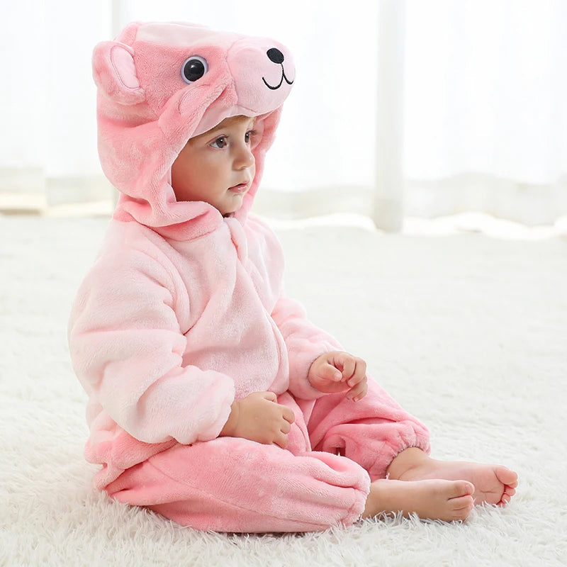 MICHLEY NEW Halloween Blue Dragon Baby Rompers Winter Costume Clothes Cartoon Jumpsuit Bodysuits Overall For Girl Boy Bebe 2-36M