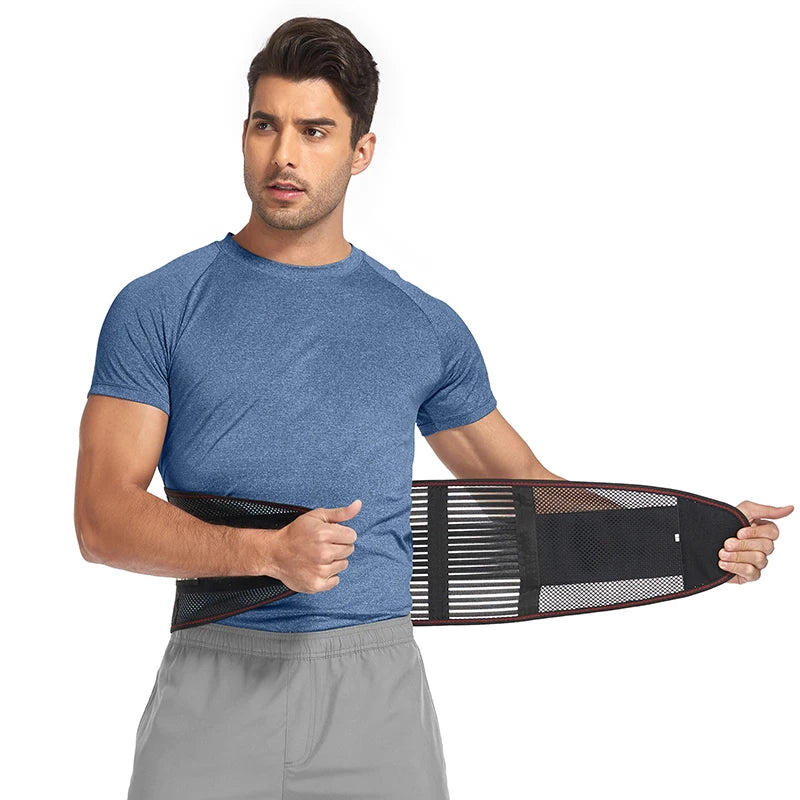 Back Support Belt for Men Women Lumbar Braces Orthopedic Protection Spine Support Belt Pain Relief Brace Waist Trainer Corset