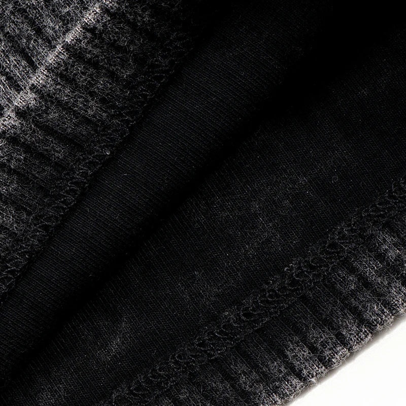 2024 ribbed black washed sets with string winter clothes dress for girls childhood shirts and baby pants black tired dresses