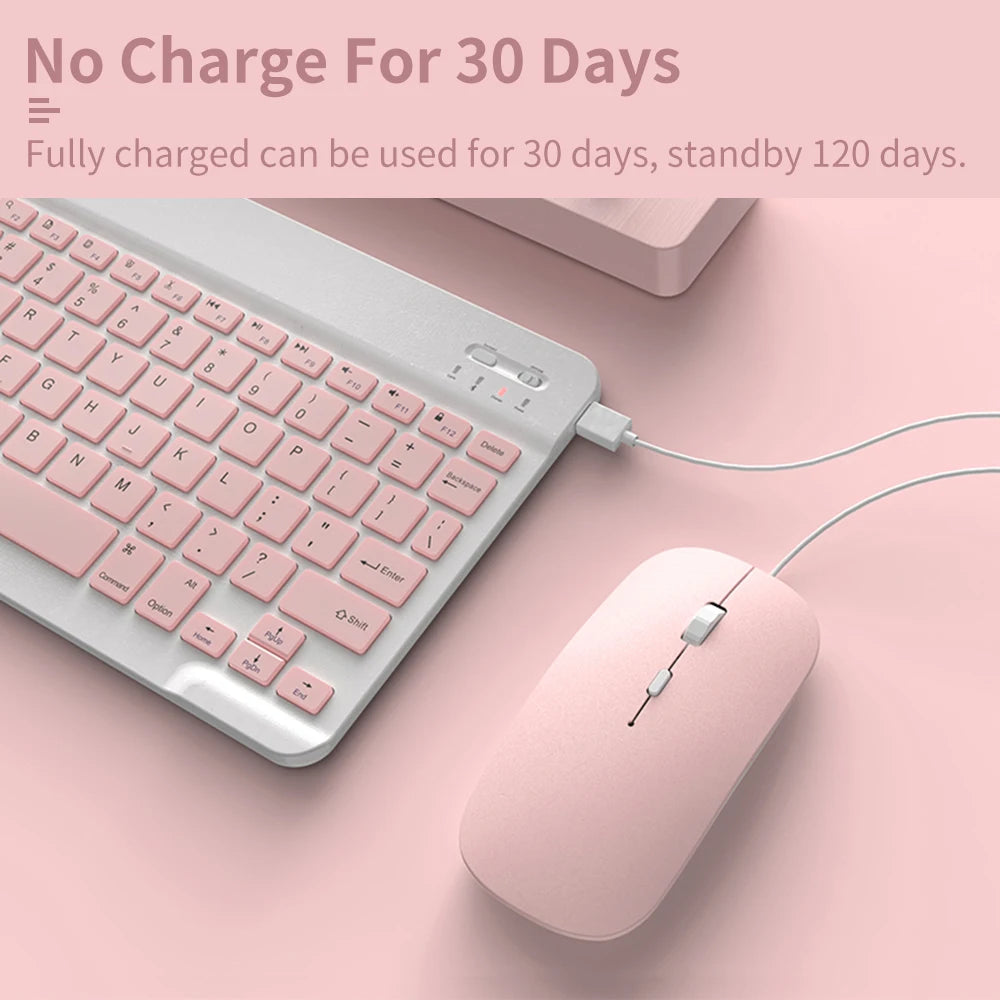 Wireless Bluetooth Keyboard and Mouse for iPad Samsung Huawei Xiaomi Tablet Laptop Smartphone Mini Keyboards Android IOS Windows
