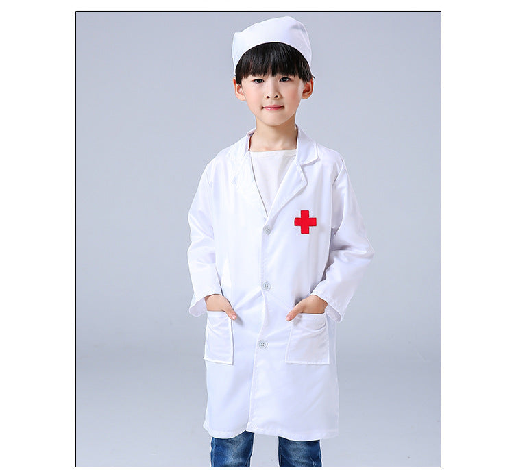 Kids Cosplay Clothes Boys Girls Doctor Nurse Uniforms Fancy toddler Christmas Xmas Role Play Costumes Party Wear doctor gown