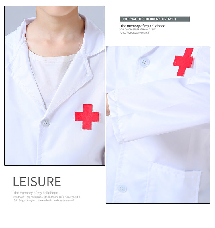 Kids Cosplay Clothes Boys Girls Doctor Nurse Uniforms Fancy toddler Christmas Xmas Role Play Costumes Party Wear doctor gown