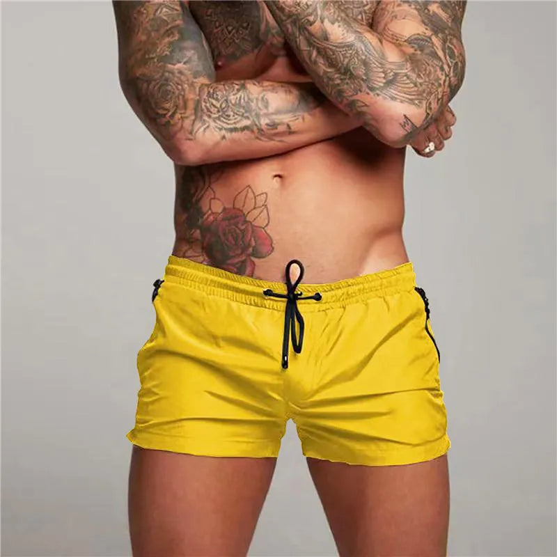 2025 Man Beach shorts Quick Dry Swimming Shorts gay Swimwear Man Swimsuit Swim Trunks Summer Bathing Beach Wear Surf Boxer mayo
