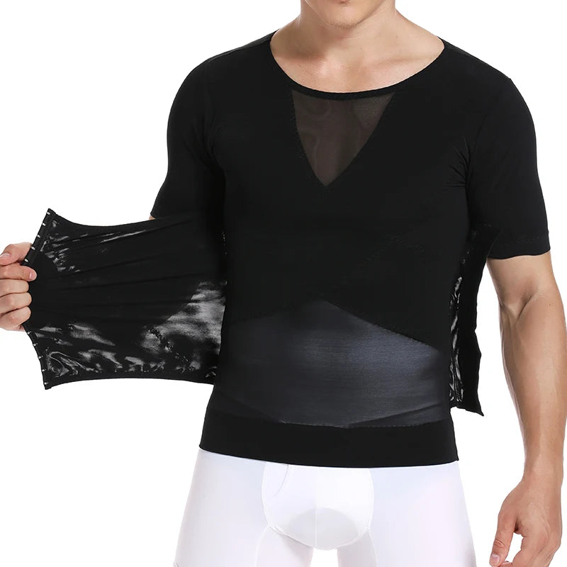 Men Body Shaper Waist Trainer Tummy Control T-Shirt Compression Shirts Weight Loss Slimming Underwear Abdomen Slim Tank Tops