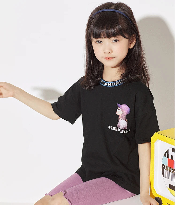 Summer Girls Pants Candy Color Kids Clothes Teenager Panty Trousers Casual Baby Bottoms Sport Knee Length Girl Leggings