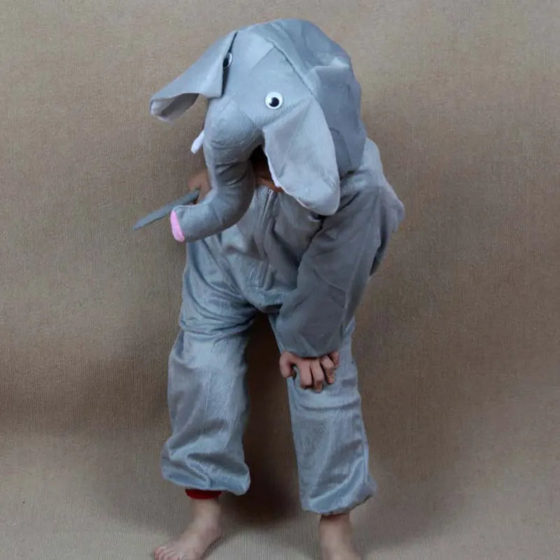 Umorden Children Kids Girls Boys Cartoon Animals Costumes Performance Jumpsuit Elephant Children's Day Halloween Costume Cloth