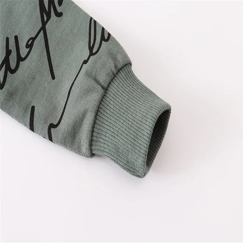Jumping Meters Autumn Spring Kids Sweatshirts With Letters Print  Boys Girls Cotton Clothes Hot Selling Toddler Shirts Tops