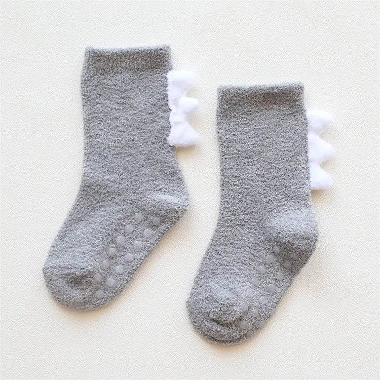 Newborn To 5 Years Old Baby Girl Socks Children Clothes Coral Fleece Kids Girls Anti Slip Socks Winter Warm Baby Boy Socks