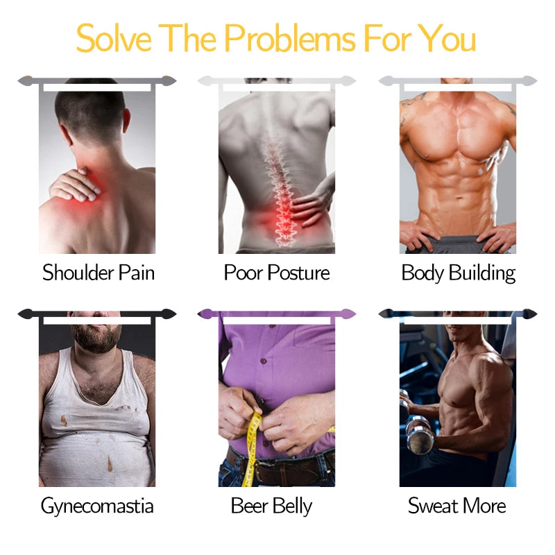 Men Body Shaper Waist Trainer Tummy Control T-Shirt Compression Shirts Weight Loss Slimming Underwear Abdomen Slim Tank Tops