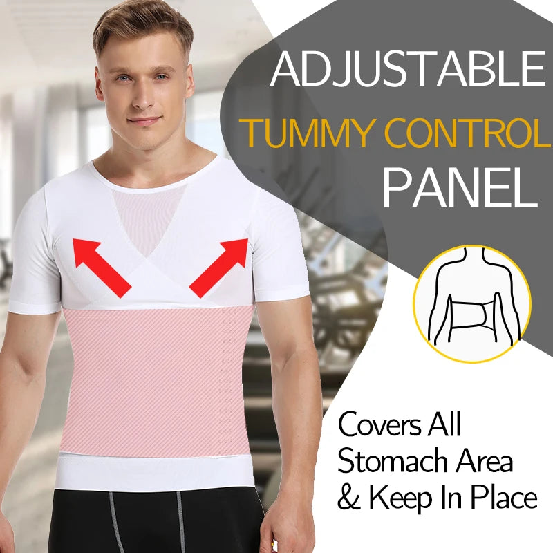 Men Body Shaper Waist Trainer Tummy Control T-Shirt Compression Shirts Weight Loss Slimming Underwear Abdomen Slim Tank Tops
