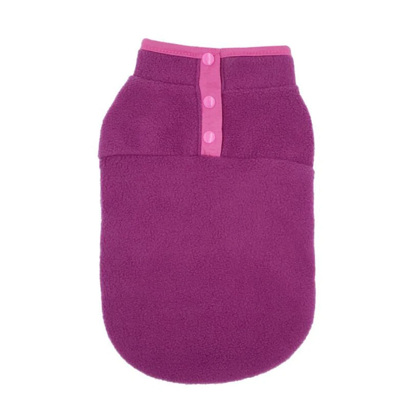 Fleece Dog Clothes For Small Dogs Spring Autumn Warm Puppy Cats Vest Shih Tzu Chihuahua Clothing French Bulldog Jacket Pug Coats