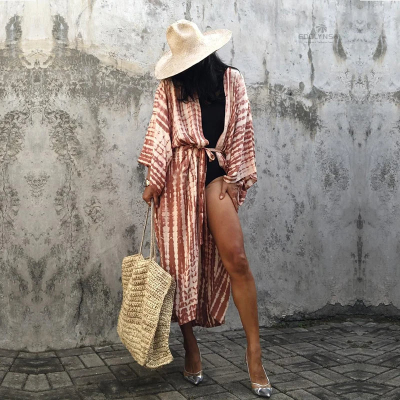 Embroidery Kaftan Beach Tunic Beach Cover up Saida de Praia Swimsuit Women Bikini cover up Pareo Sarong Beachwear Q882
