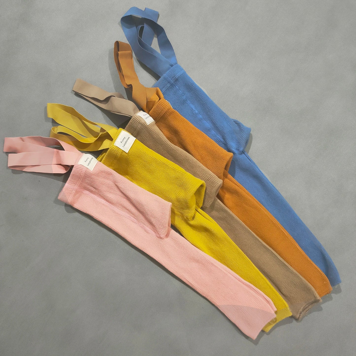 Spanish Spring And Autumn Models High Waist Suspenders Cropped Trousers Baby Big PP Baby Leggings