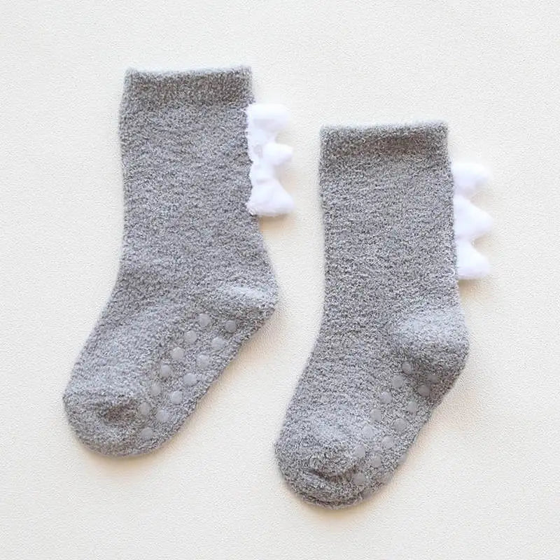Newborn To 5 Years Old Baby Girl Socks Children Clothes Coral Fleece Kids Girls Anti Slip Socks Winter Warm Baby Boy Socks