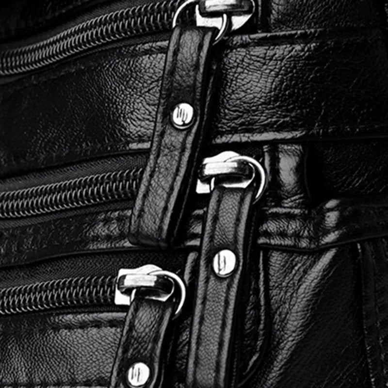 High Quality Women's Soft Leather Shoulder Bags Multi-Layer Classic Crossbody Bag Luxury Designer Handbag and Purse