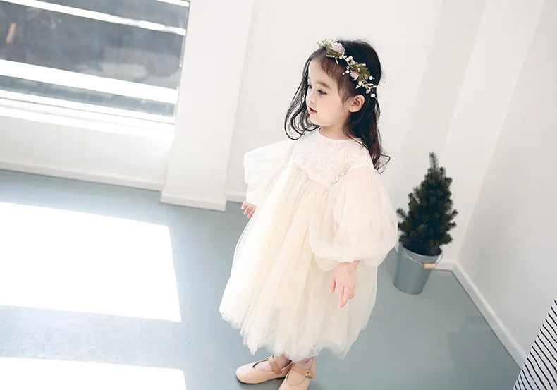 HoneyCherry New Kids Dresses For Girls Spring Girl Dress Child Baby Sweet Princess Dress Designer Dress Baby Girl Clothes