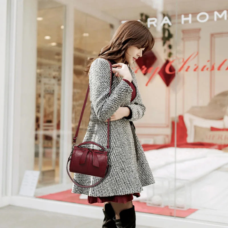 REPRCLA Fashion Elegant Handbag Women Shoulder Bag High Quality Crossbody Bags Designer PU Leather Ladies Hand Bags Tote
