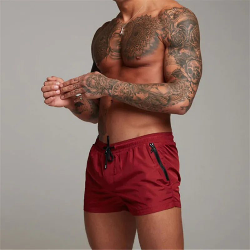 2025 Man Beach shorts Quick Dry Swimming Shorts gay Swimwear Man Swimsuit Swim Trunks Summer Bathing Beach Wear Surf Boxer mayo