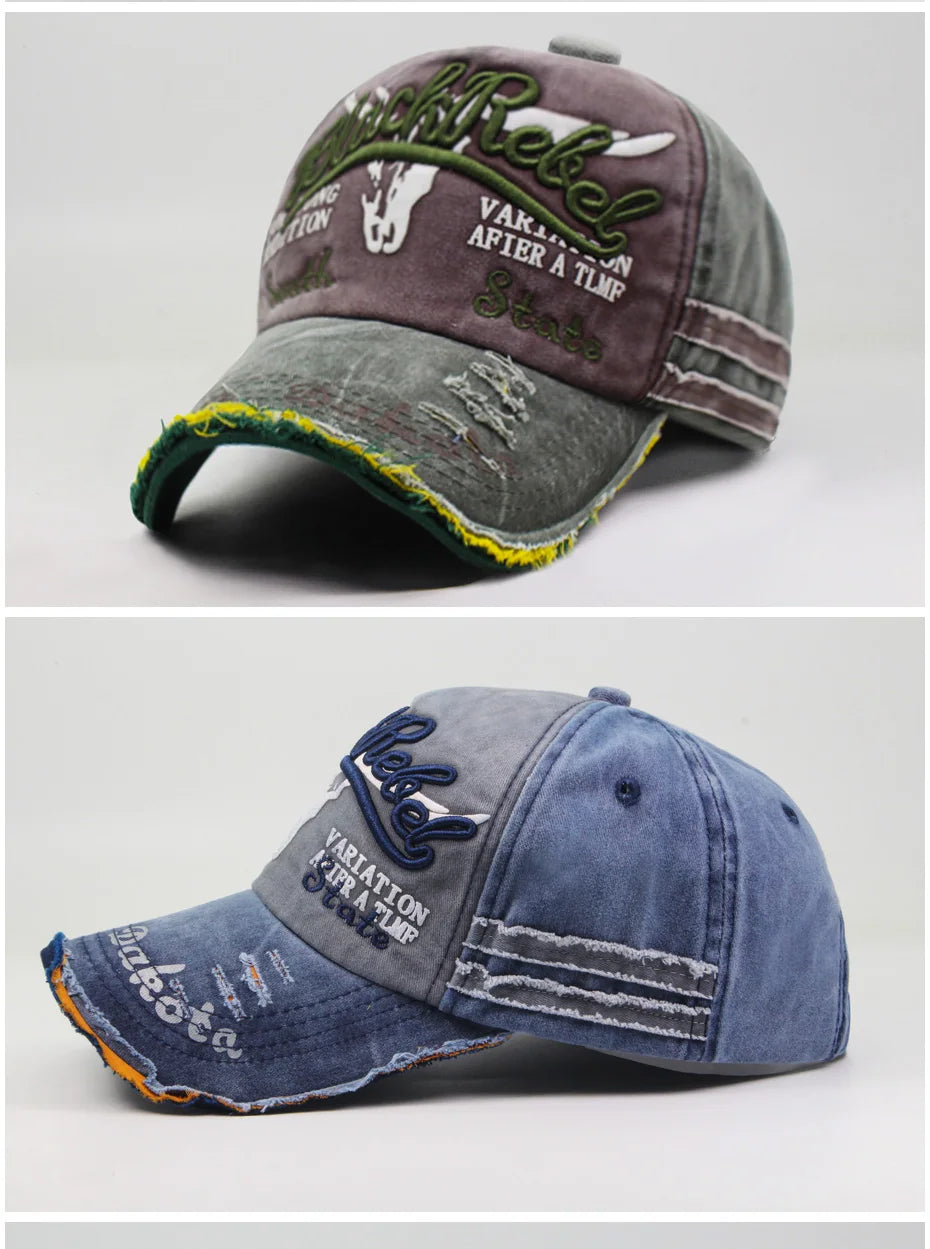 CNTANG Summer Fashion Vintage Baseball Cap Casual Washed Cotton Snapback Embroidery Caps For Men Women Fashion Hat Unisex gorras